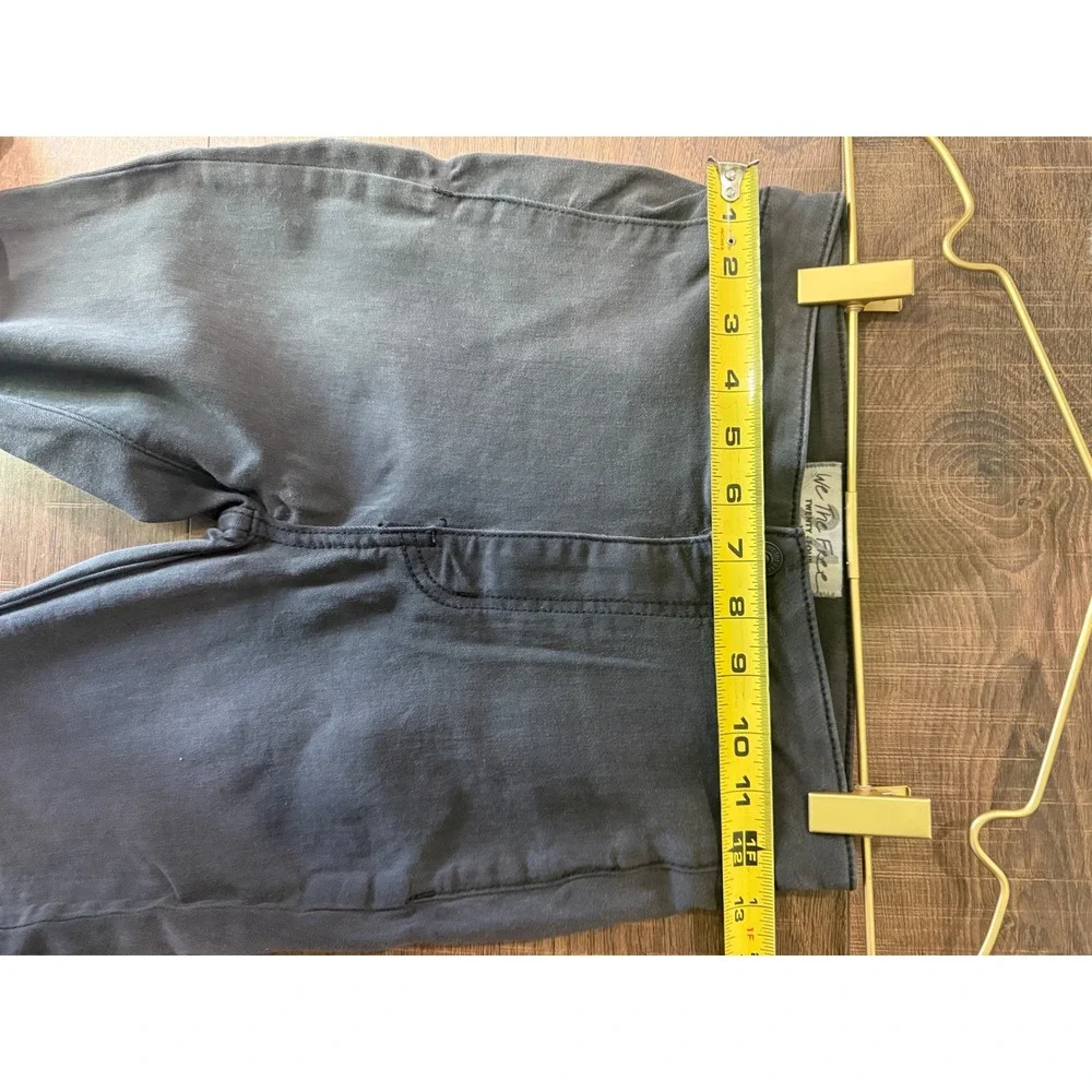 Free People We The Free Just Float On Flare Jeans Faded Black High Rise Size 24
